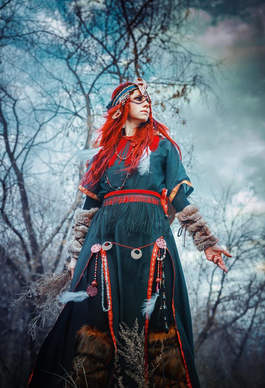 Girls in Slavic costumes underwear in Samsun