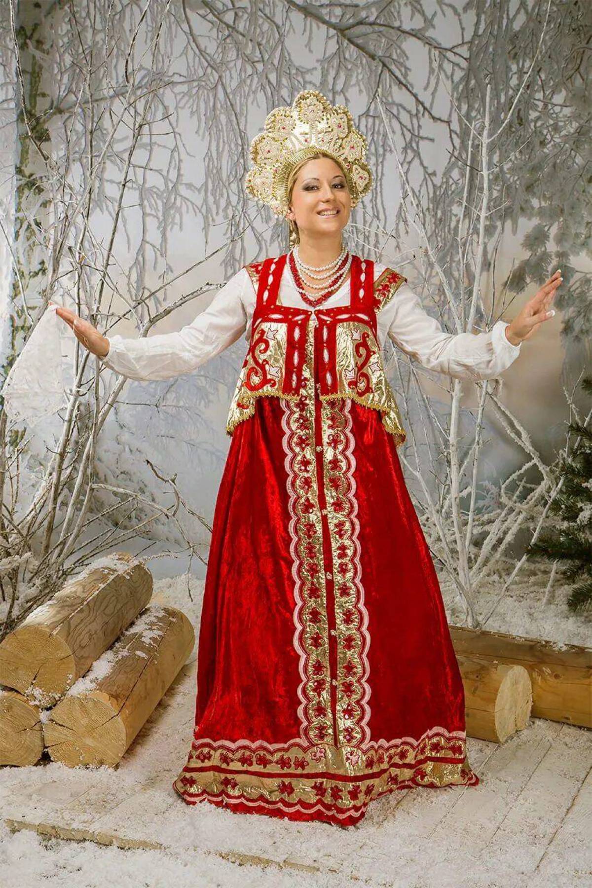 Girls in Slavic costumes in Samsun