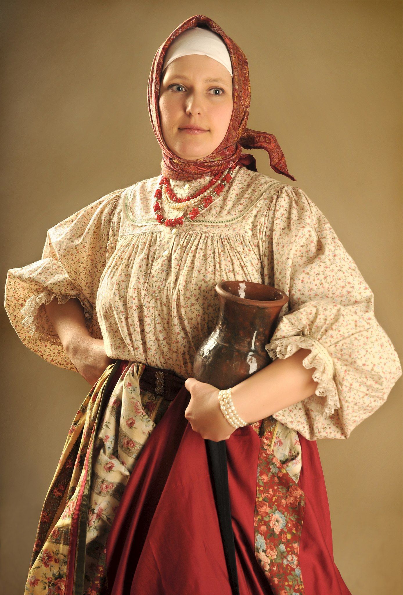 Girls in Slavic costumes in Samsun