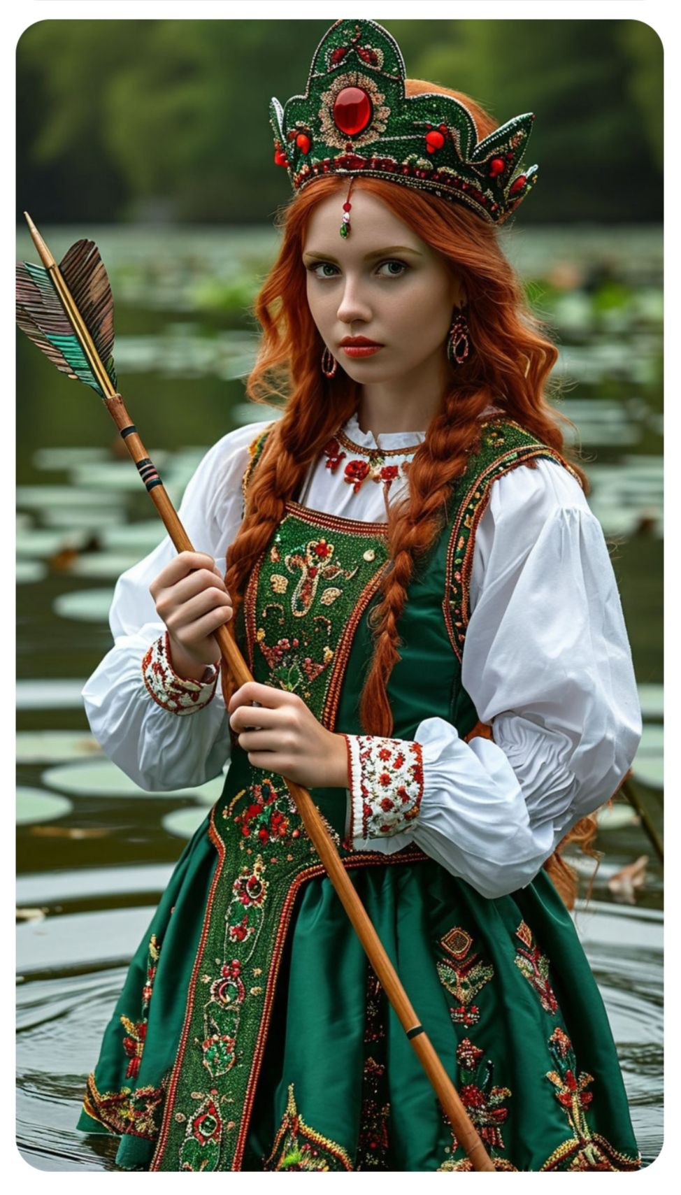 Nude girl Girls in Slavic costumes in Samsun